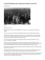 General Pershing Leads Troops Into War