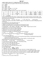 BỘ 9 ĐỀ THI THỬ DH MỚI NHẤT - 001