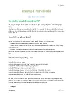 Các câu lệnh gán và rẽ nhánh trong PHP