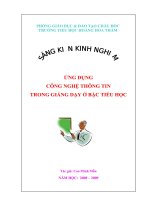 Ứng dụng CNTT trong giảng dạy