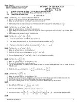 Đề cương ôn tập HK1_Toan 12 (Hay)
