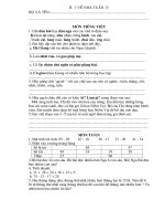 Bài về nhà tuần 13