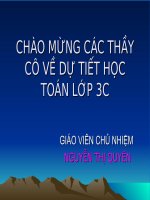 Toán L3 Bảng đơn vị đo độ dài