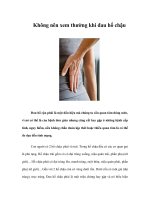 Không nên xem thường khi đau hố chậu