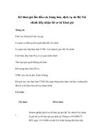 Kê khai giá lần đầu các hàng hóa, dịch vụ do Bộ Tài chính tiếp nhận hồ sơ kê khai giá