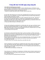 7 thay đổi nếu Trái đất ngày càng nóng lên