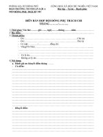 BIÊN BẢN HỌP HỘI ĐỒNG PTC