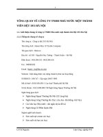 TỔNG QUAN VỀ CÔNG TY TNHH NHÀ NƯỚC MỘT THÀNH VIÊN DỆT 19