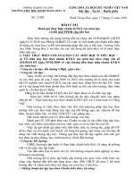 BÁO CÁO THỰC HIỆN CHUẨN KT-KN