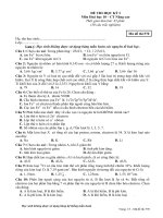 Đề mẫu thi HKI Hóa 10 số 5