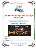 Ôn thi đại học 2013 chuyên đề hình học không gian 