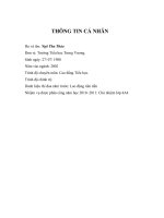 Kế hoạch cá nhân 2010 - 2011