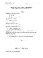 De thi Toan 7 hoc ky I 2010-2011(chuan KTKN)