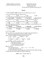 ĐÊ THI HKI HOA 8 NĂM HỌC 2010 - 2011