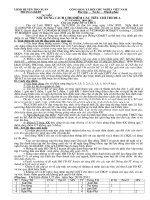 D­ự kiến các tiêu chí Thi đua cho TH và THCS