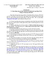 KẾ HOẠCH CÔNG TÁC ĐỘI THÁNG 12 NH 2010 - 2011