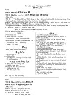 Thứ Năm, tuần 16: giáo lớp ghép NTĐ 2 + NTĐ 4