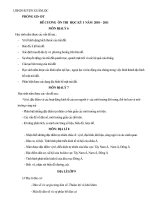 Đề cương ôn tập HK I 2010 - 2011