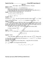 DE ON THI DAI HOC - HOT HOT HOT