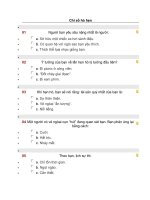 CHỈ SỐ HÒ HẸN