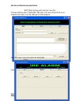 GIỚI THIệu chương trình minh họa  báo cháy