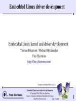 Embedded Linux driver development