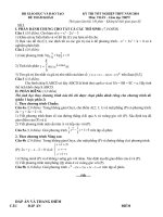 thi thử TN toán 12 _ Đức Tâm