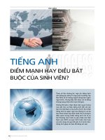 Tiếng Anh: Điểm mạnh hay điều bắt buộc của sinh viên