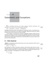 Statements and Exceptions