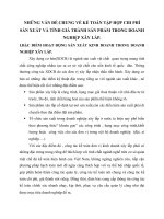 NHỮNG VẤN ĐỀ CHUNG VỀ KẾ TOÁN TẬP HỢP CHI PHÍ SẢN XUẤT VÀ TÍNH GIÁ THÀNH SẢN PHẨM TRONG DOANH NGHIỆP XÂY LẮP