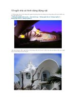 10 ngôi nhà hình động vật