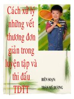 vết thương gãy xương trong hoạt động TDTT