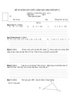 đề thi HSG tháng 12 lớp 3,4,5