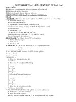 chuyên đề phương trình bậc 2