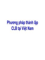 Phương pháp thành lập câu lạc bộ tại Việt Nam
