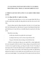 LÝ LUẬN CHUNG VỀ KẾ TOÁN TIỀN LƯƠNG VÀ CÁC KHOẢN TRÍCH THEO LƯƠNG  TRONG CÁC DOANH NGHIỆP SẢN XUẤT