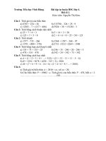 Đề thi HSG huyện lớp 4 - 2010