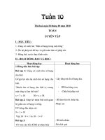 giáo án 2 tuần 10