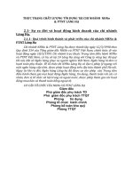 THỰC TRẠNG CHẤT LƯỢNG TÍN DỤNG TẠI CHI NHÁNH  NHNo