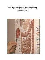 Phát hiện “thủ phạm” gây ra bệnh ung thư ruột kết