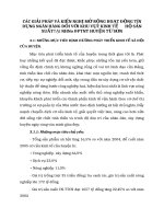 CÁC GIẢI PHÁP VÀ KIẾN NGHỊ MỞ RỘNG HOẠT ĐỘNG TÍN DỤNG NGÂN HÀNG ĐỐI VỚI KHU VỰC KINH TẾ       HỘ SẢN XUẤTTẠI NHNo
