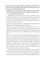 ĐÁNH GIÁ HOẠT ĐỘNG KINH DOANH VÀ TÌNH HÌNH LỢI NHUẬN CỦA NGÂN HÀNG NÔNG NGHIỆP VÀ PHÁT TRIỂN NÔNG THÔN CHI NHÁNH HUYỆN CHÂU THÀNH TỈNH KIÊN GIANG