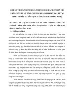 MỘT SỐ Ý KIẾN NHẰM HOÀN THIỆN CÔNG TÁC KẾ TOÁN CHI PHÍ SẢN XUẤT VÀ TÍNH GIÁ THÀNH SẢN PHẨM XÂY LẮP TẠI CÔNG TY ĐẦU TƯ XÂY DỰNG VÀ PHÁT TRIỂN CÔNG NGHỆ