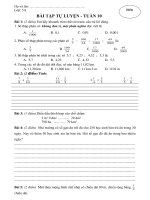 BT tự luyện tuần 10 SANHO