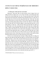 CƠ SỞ LÝ LUẬN CHUNG VỀ KIỂM TOÁN CHU TRÌNH HUY ĐỘNG VÀ HOÀN TRẢ