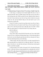 MỘT SỐ KIẾN NGHỊ NHẰM HOÀN THIỆN KẾ TOÁN NGUYÊN VẬT LIỆU