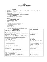 Toán lớp 1 tuần 19 soạn theo CKT