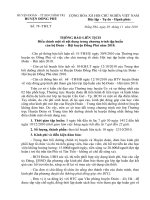 Thong bao dieu chinh noi dung Tap huan 2010