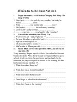 ĐỀ ÔN TẬP HỌC KỲ I