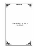 Exploiting Software How to Break Code